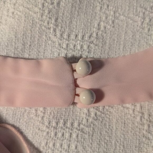 Ruffled Pink Chiffon Halter Top - Picture 6 of 8